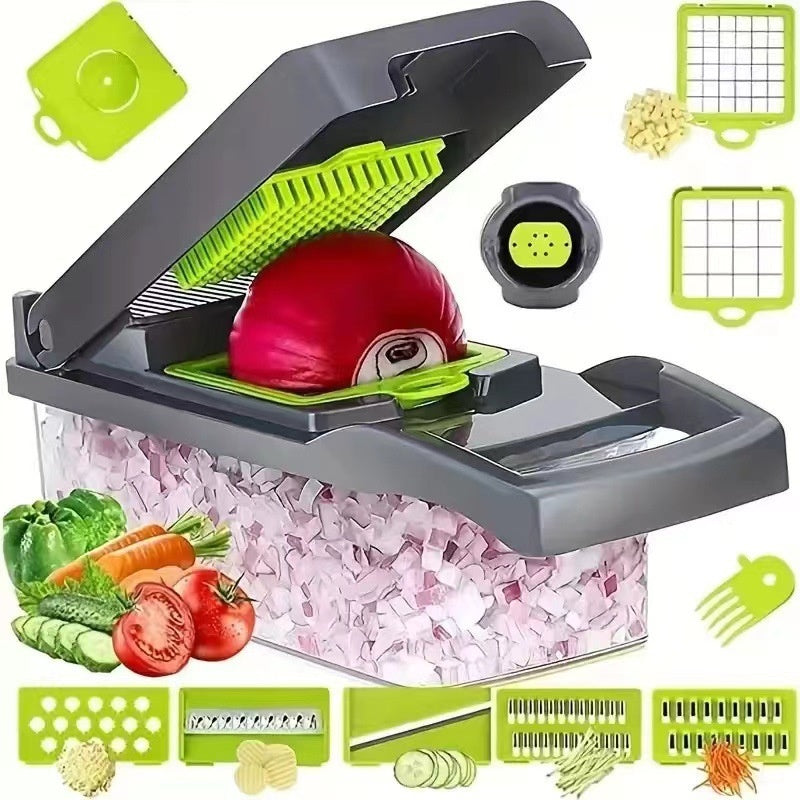 Coupe-légumes multifonction avec lames interchangeables – Set complet