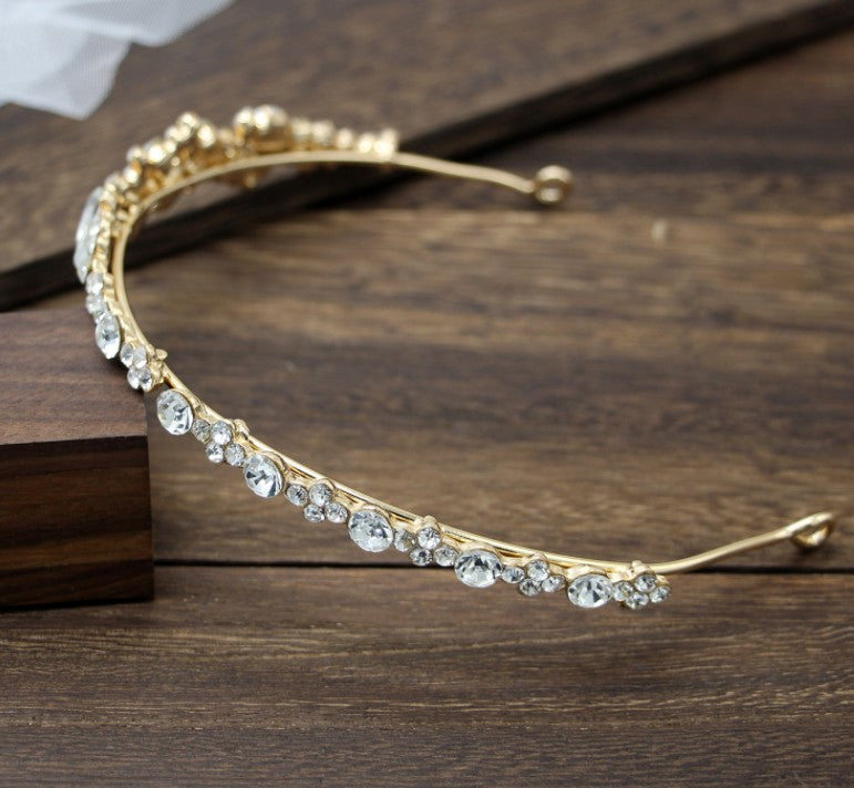 Diadème serre-tête à strass – Accessoire de mariage et cérémonie