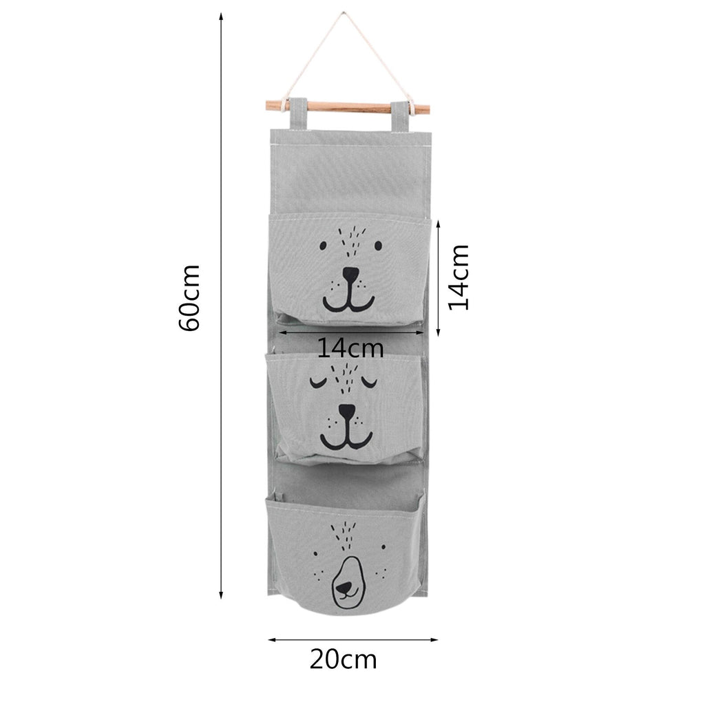 Handbag Hanging Organizer Bags Hanging Wardrobe Organizer Wall Hanging Bag 3 Pocket Hanger Bathroom Baby Hanging Bag Can Folding