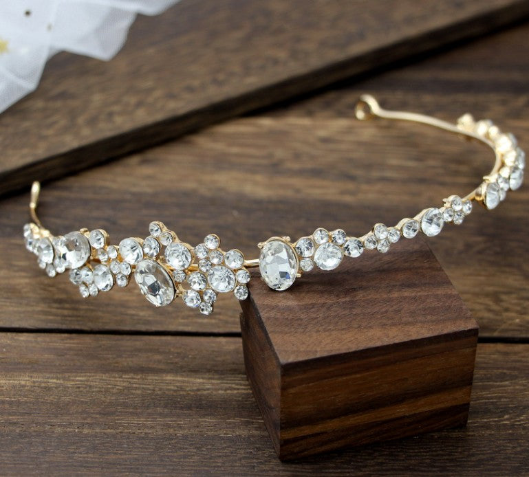 Diadème serre-tête à strass – Accessoire de mariage et cérémonie