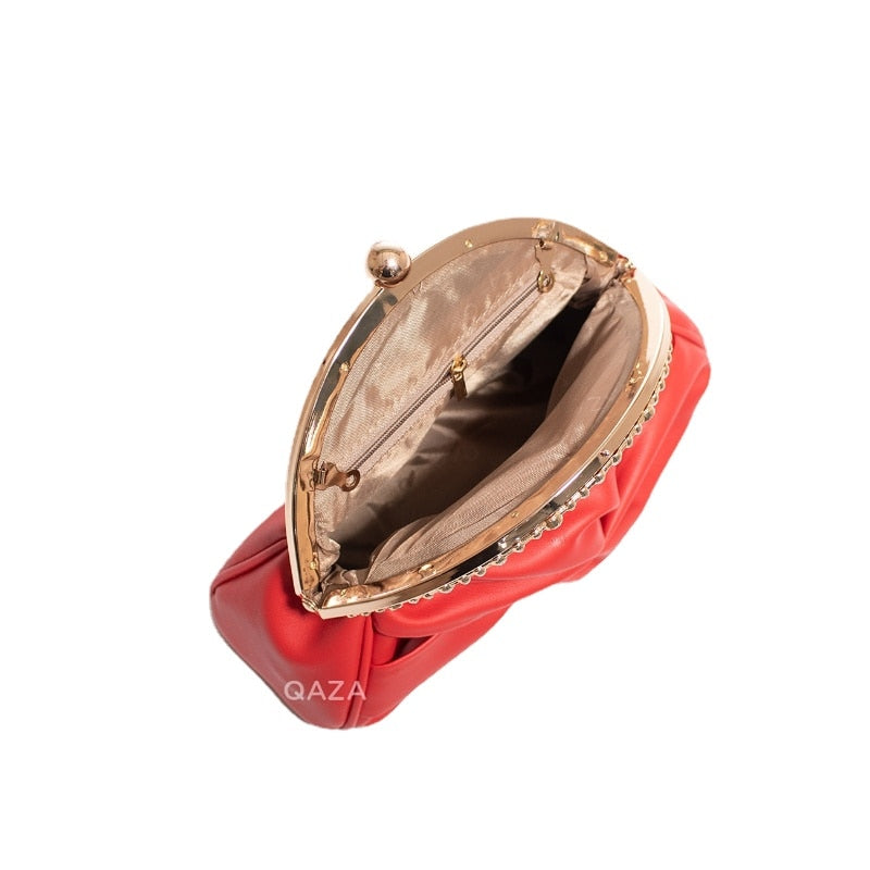 Pochette de soirée femme – Sac élégant avec fermoir doré