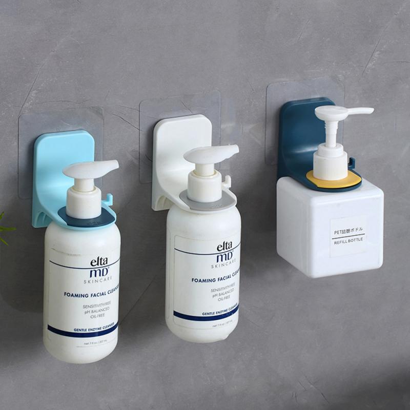 Lot de 3 supports muraux adhésifs pour shampoing et gel douche