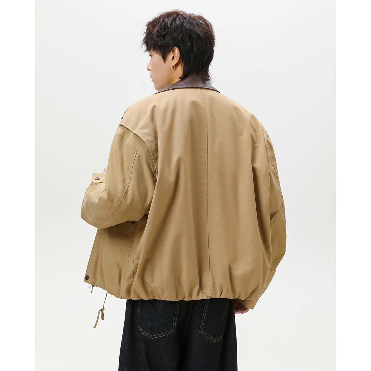 Lapel Loose Versatile Winter Cotton Coat Men Detroit Jacket