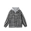 Cotton Coat Winter Outerwear for Men and Women Casual Plaid Cotton Jacket