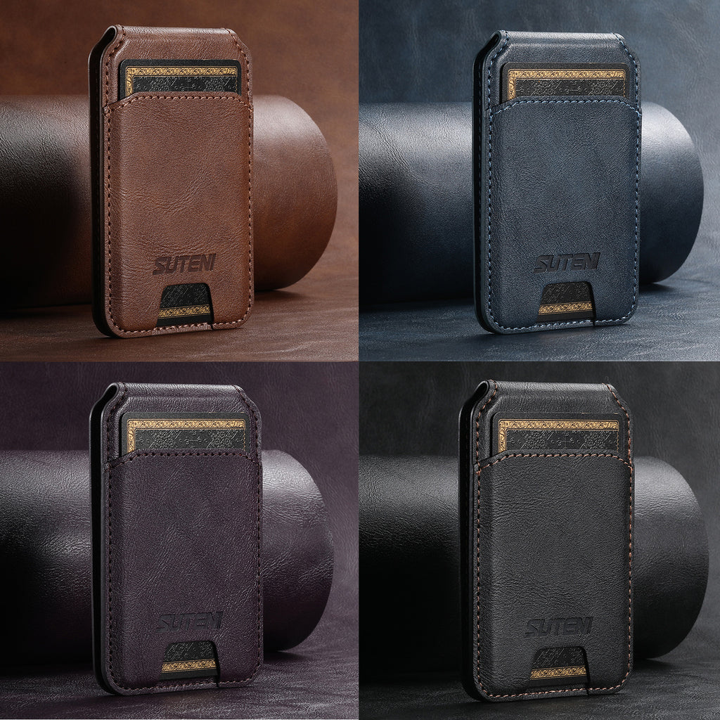Porte-cartes magnétique pour smartphone – Compatible iPhone et Android