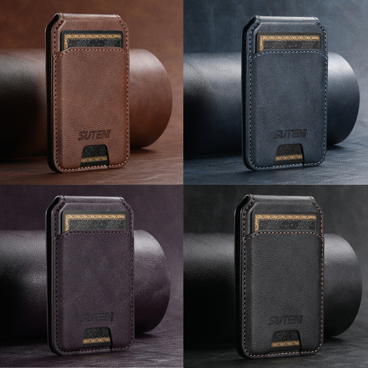Porte-cartes magnétique pour smartphone – Compatible iPhone et Android