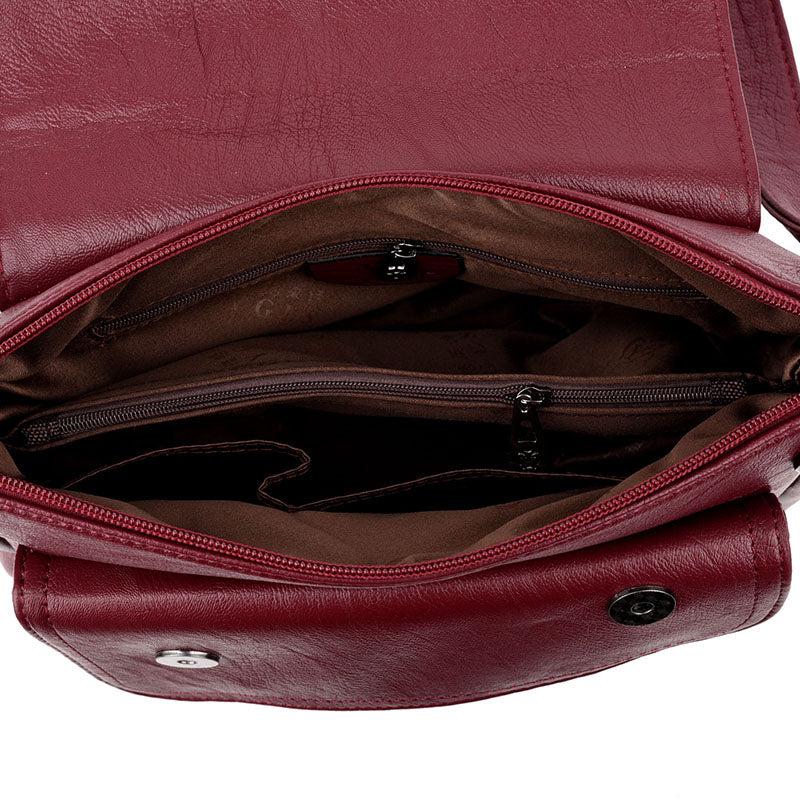 Sac bandoulière femme en cuir véritable – Style élégant
