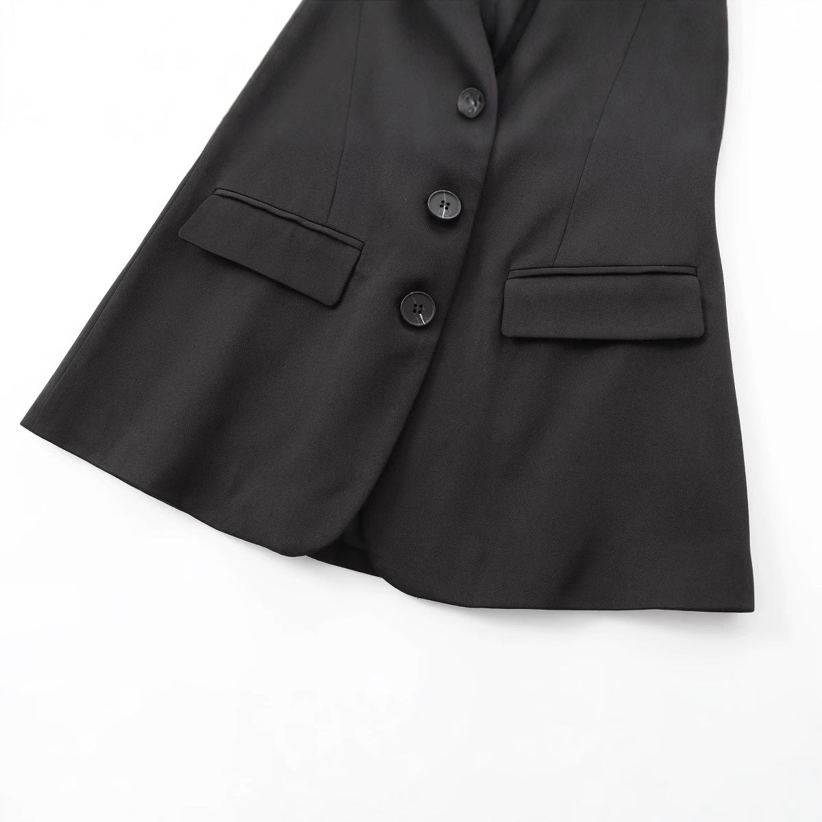 Women's Fashion Fitted Blazer Jacket and Flared Casual Pants Set