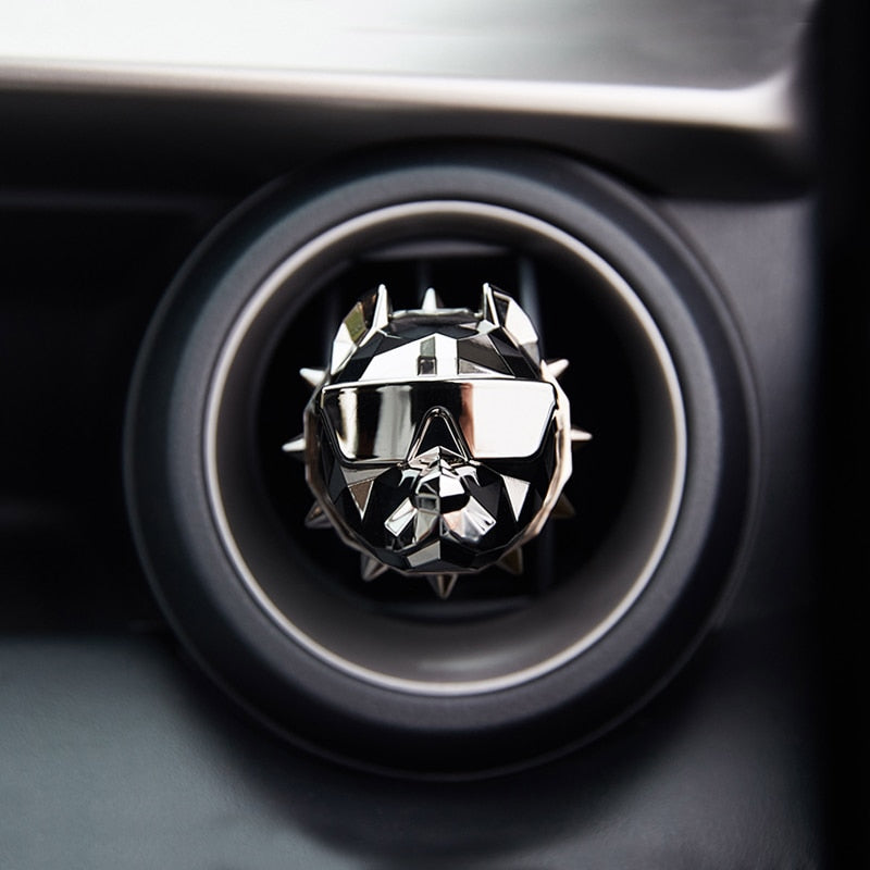 Diffuseur de parfum Bulldog pour voiture – Clip de ventilation décoratif