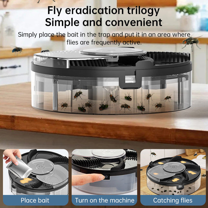 Piège à mouches automatique pour cuisine – Bac amovible et nettoyage facile