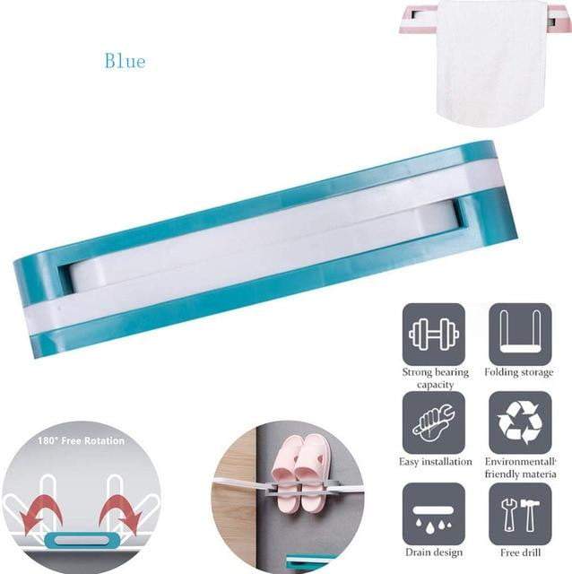 Porte-chaussons mural pliable 3-en-1 sans perçage  Description :