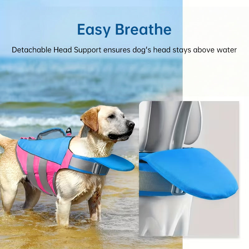 Gilet de sauvetage pour chien - Réfléchissant, réglable et haute flottabilité