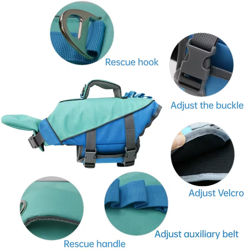 Gilet de sauvetage pour chien - Réfléchissant, réglable et haute flottabilité