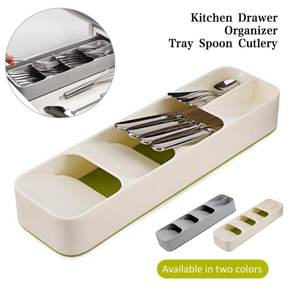 Organiseur de couverts compact pour tiroir – Multi-compartiments