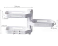 Étagère murale rotative sans perçage – Version égouttoir ou support sèche-cheveux