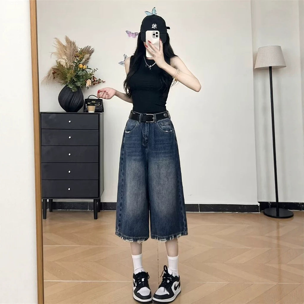 Ripped Jeans for Women Wide Leg Pants