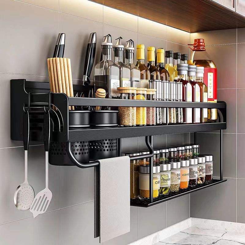 Étagère murale de cuisine multifonction sans perçage