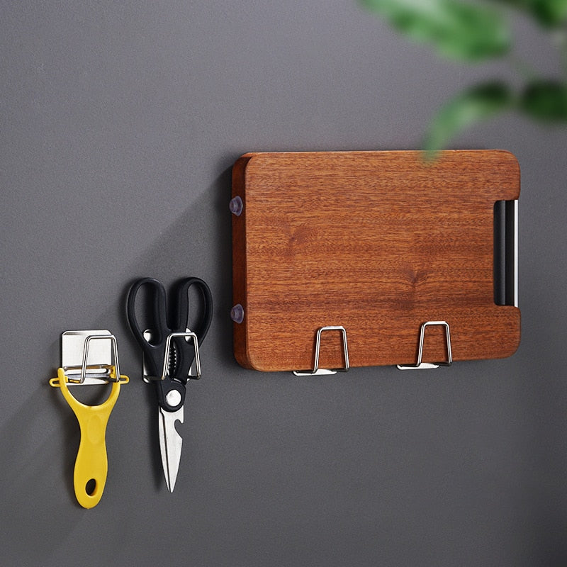 304 Stainless Steel Sponge Drain Rack Paste Wall-Mounted Kitchen Hook Household Storage Rack Dishwasher Sink Rack