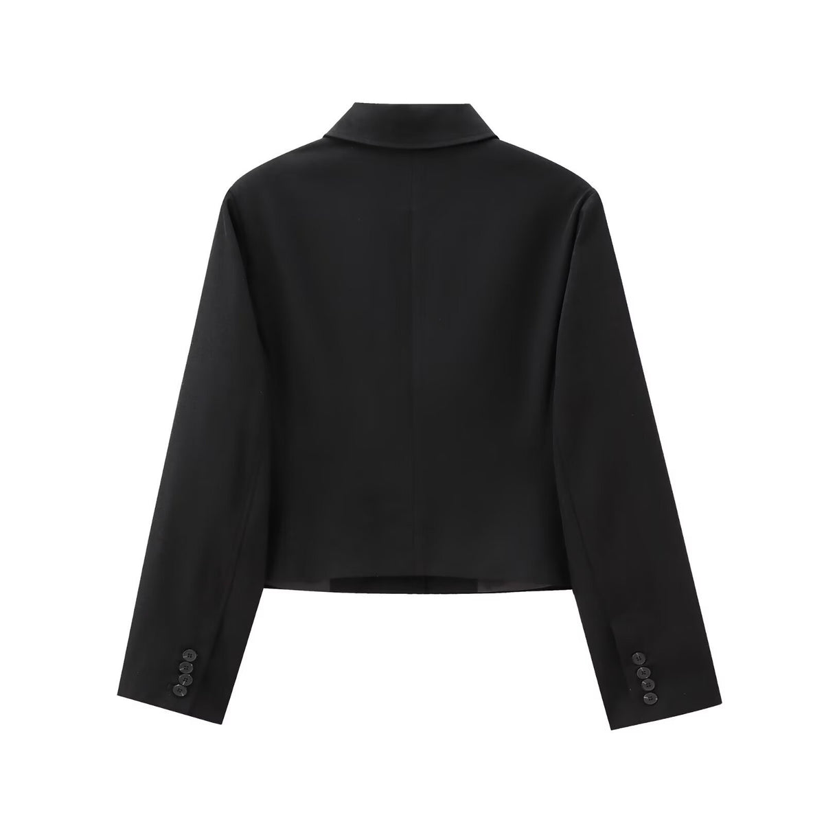 Women's Wool Blend Fitted Blazer + Open Design Pants Set