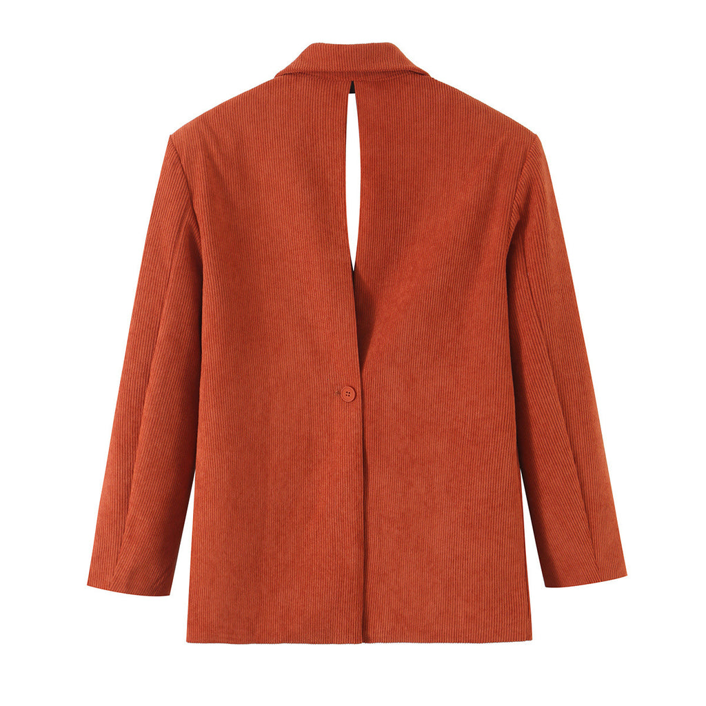 Corduroy suit+pants set for women