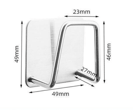 304 Stainless Steel Sponge Drain Rack Paste Wall-Mounted Kitchen Hook Household Storage Rack Dishwasher Sink Rack