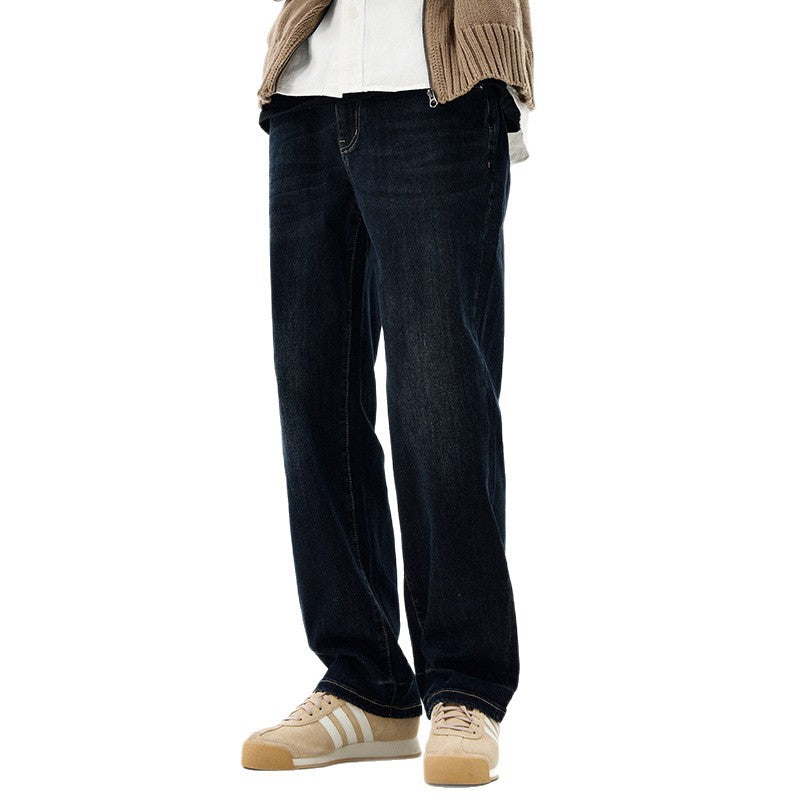 Slim Fit Elastic Denim Pants for Men Jeans