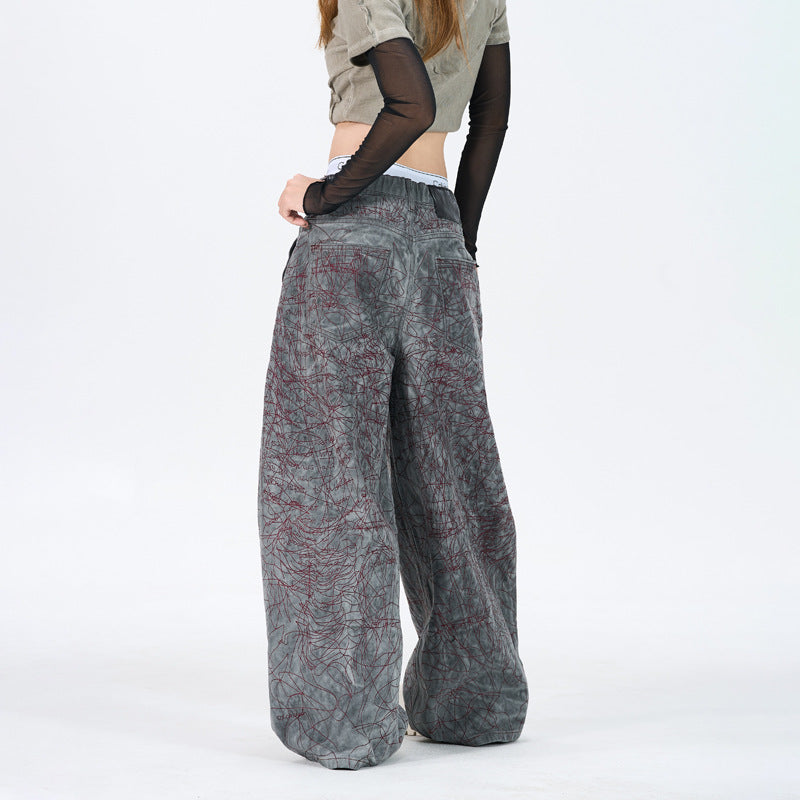 Jeans Men's Unique Personality High-quality Long Pants for Men