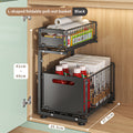 Organisateur coulissant 2 niveaux pour placard – Réglable et gain de place