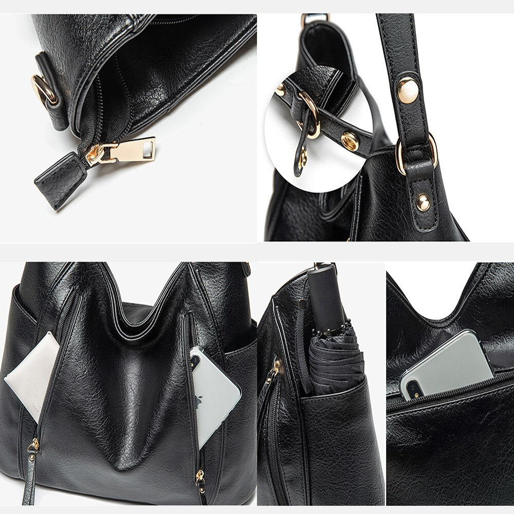 Grand sac à main femme – Sac porté épaule effet cuir