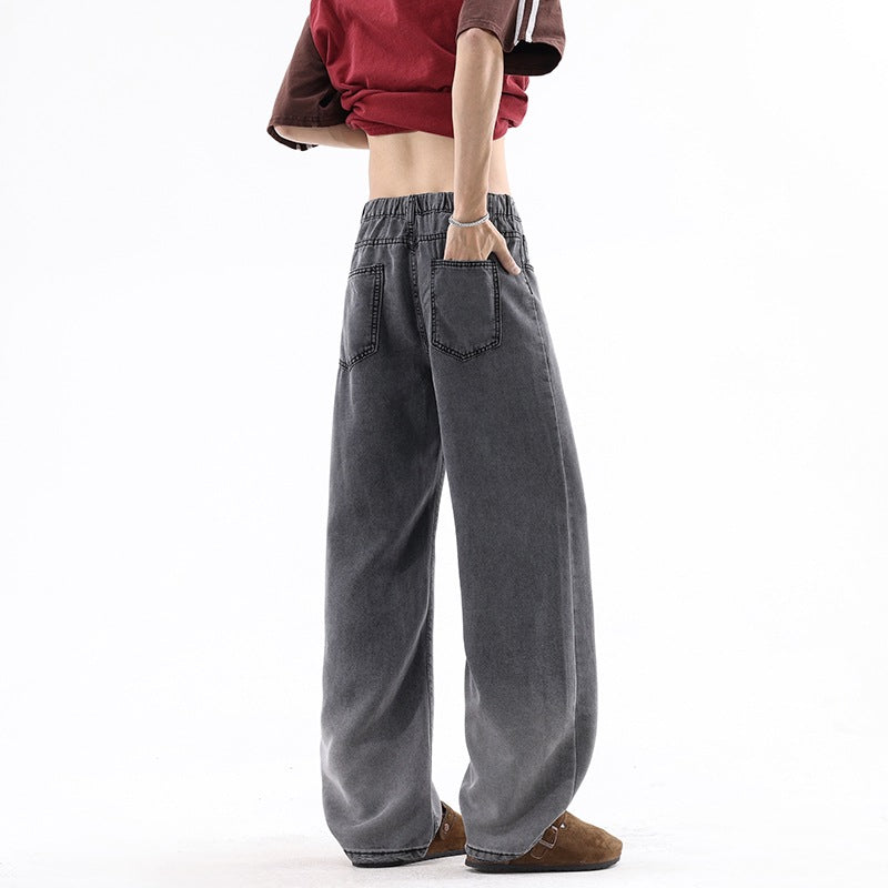 Lightweight Jeans for Men Blue Ombre Vintage Casual Pants