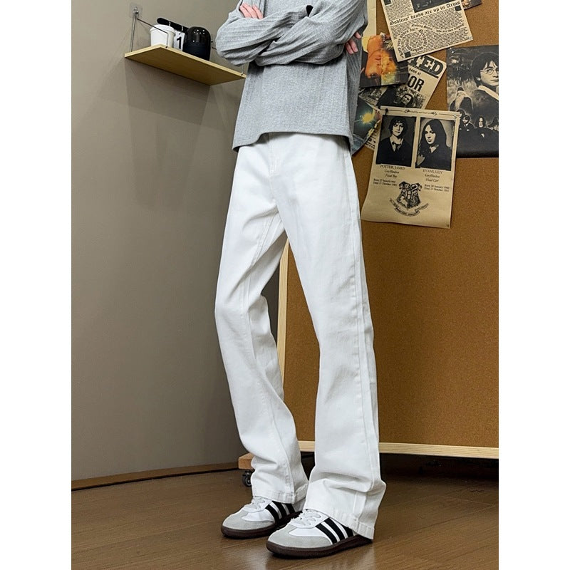 Vibe Knife-Edge Jeans for Men Straight Leg Pants