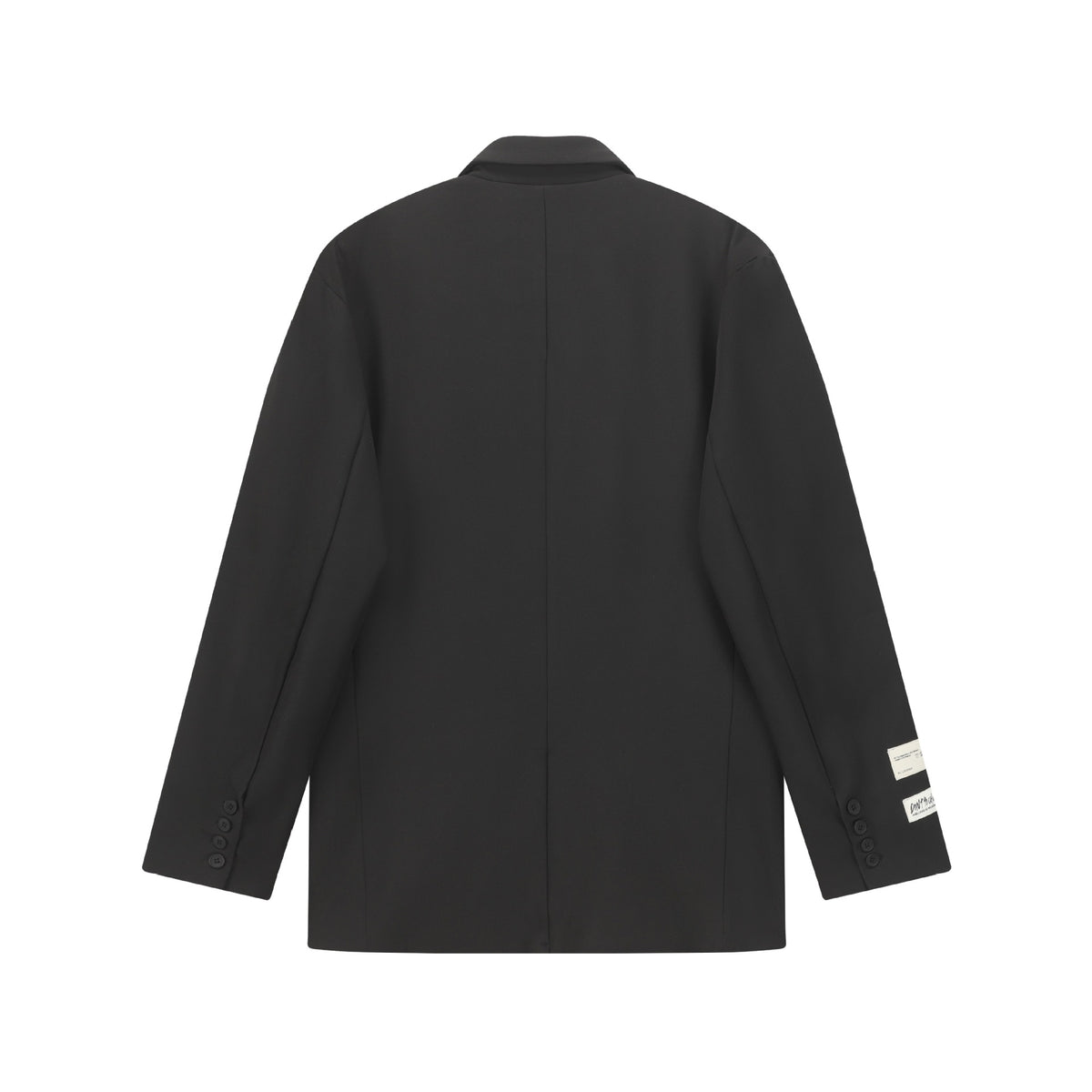 Patchwork Design Long Sleeve Button Closure Notched Collar Loose Fit Blazer for Men and Women