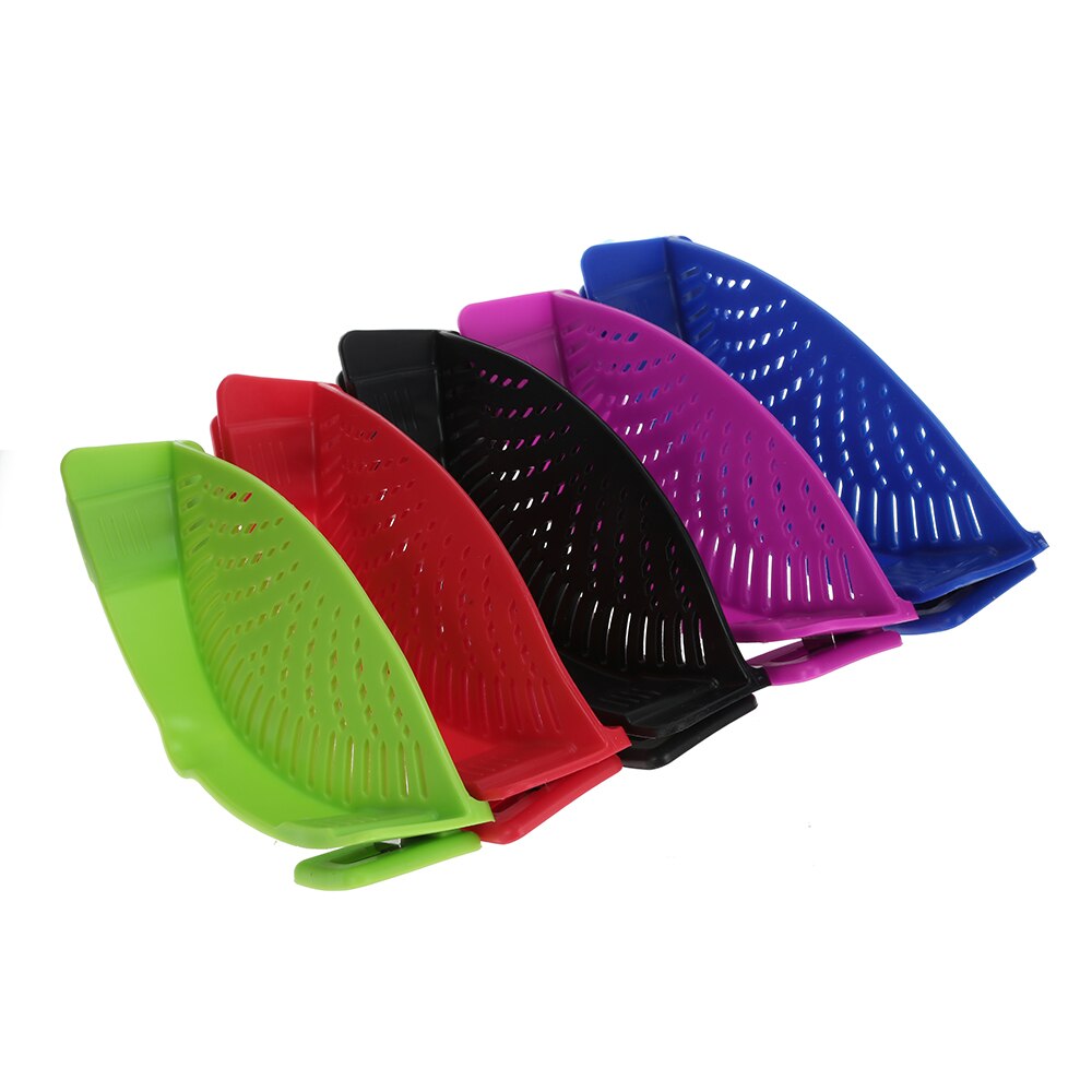 Égouttoir en silicone à pince pour casserole