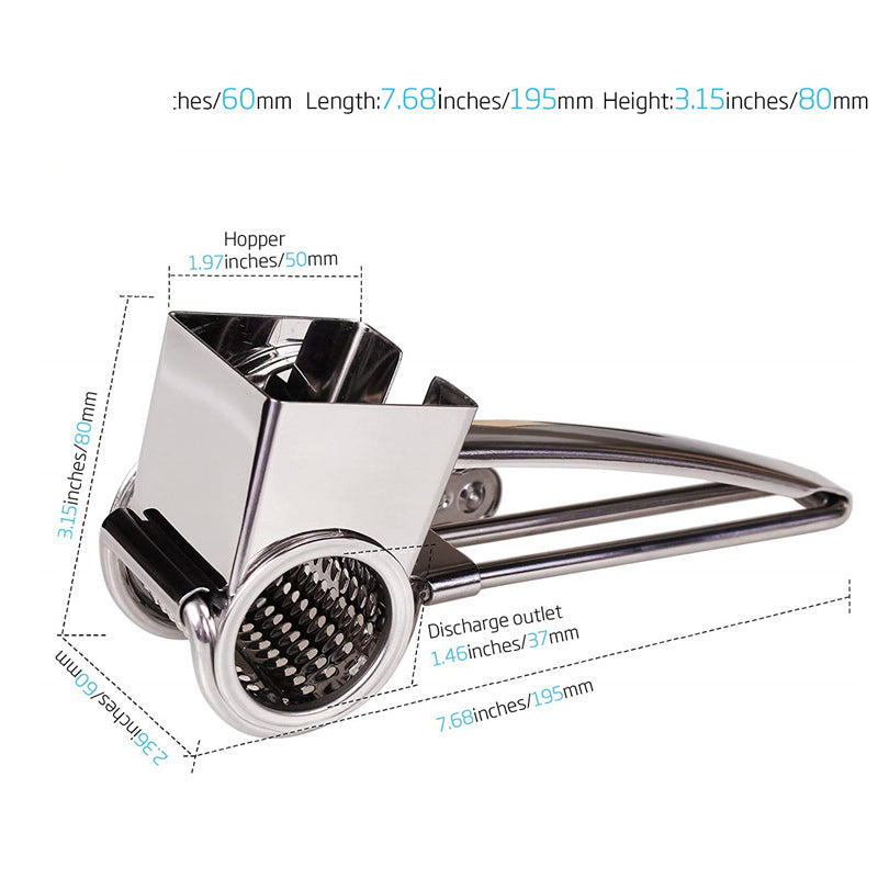 Râpe de cuisine multifonction en acier inoxydable 304