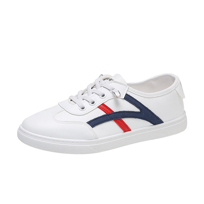 Women's versatile casual single shoes, white shoes, comfortable and non slip, student shoes, breathable flat bottom