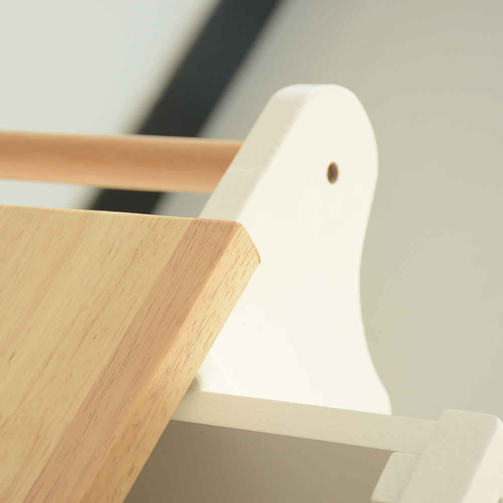 Îlot de cuisine mobile avec rangement – Plateau bois et roulettes