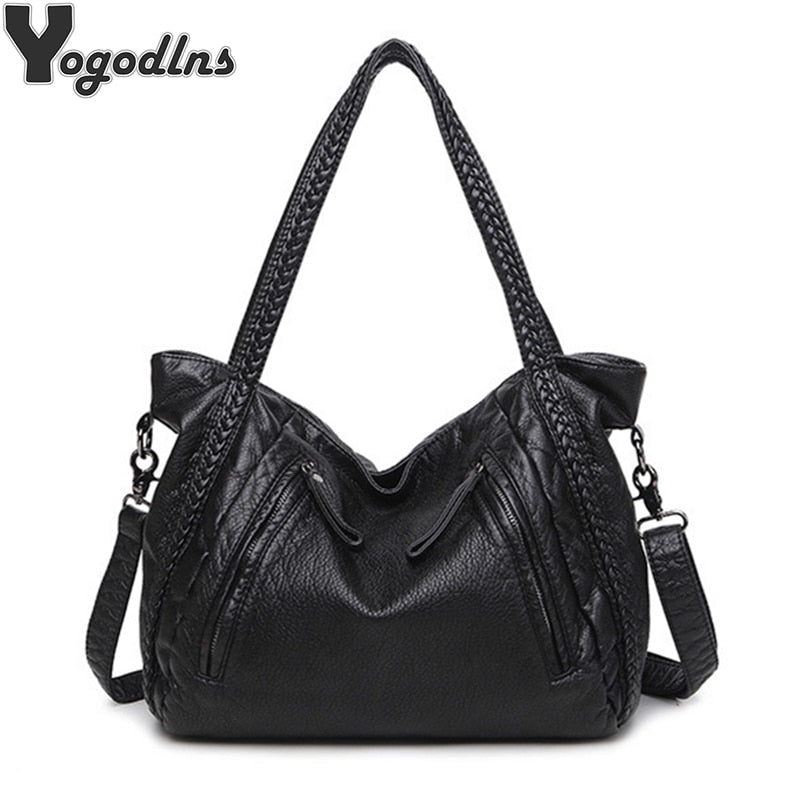 Grand sac à main femme en similicuir – Souple et spacieux