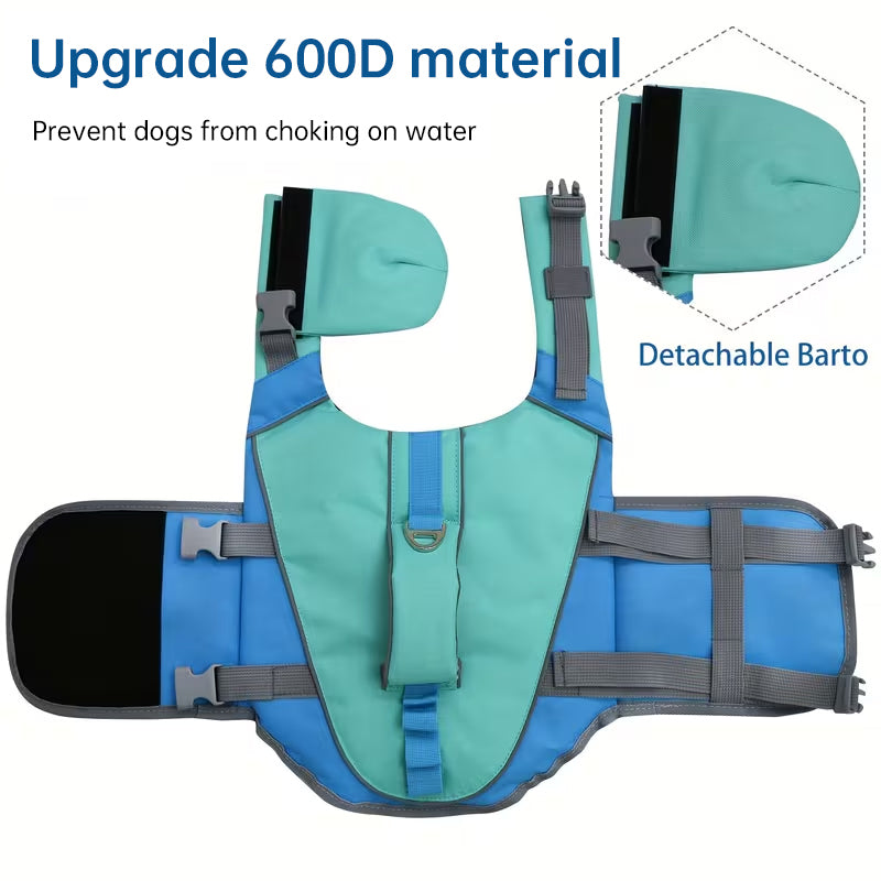 Gilet de sauvetage pour chien - Réfléchissant, réglable et haute flottabilité