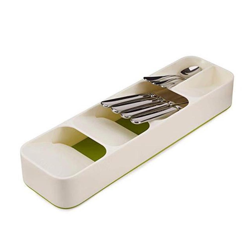Organiseur de couverts compact pour tiroir – Multi-compartiments