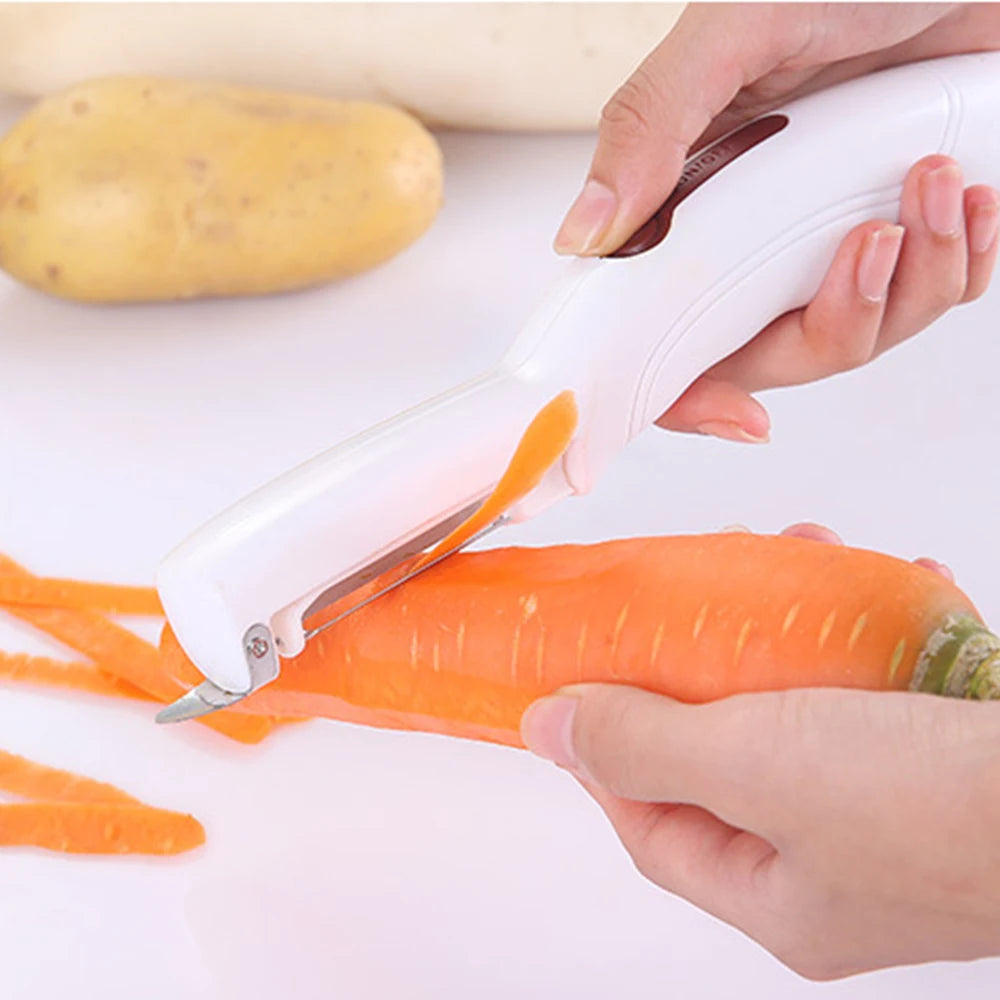 Éplucheur électrique pour fruits et légumes – Compact et pratique