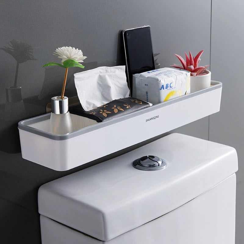 Étagère murale à ventouse sans perçage – Salle de bain