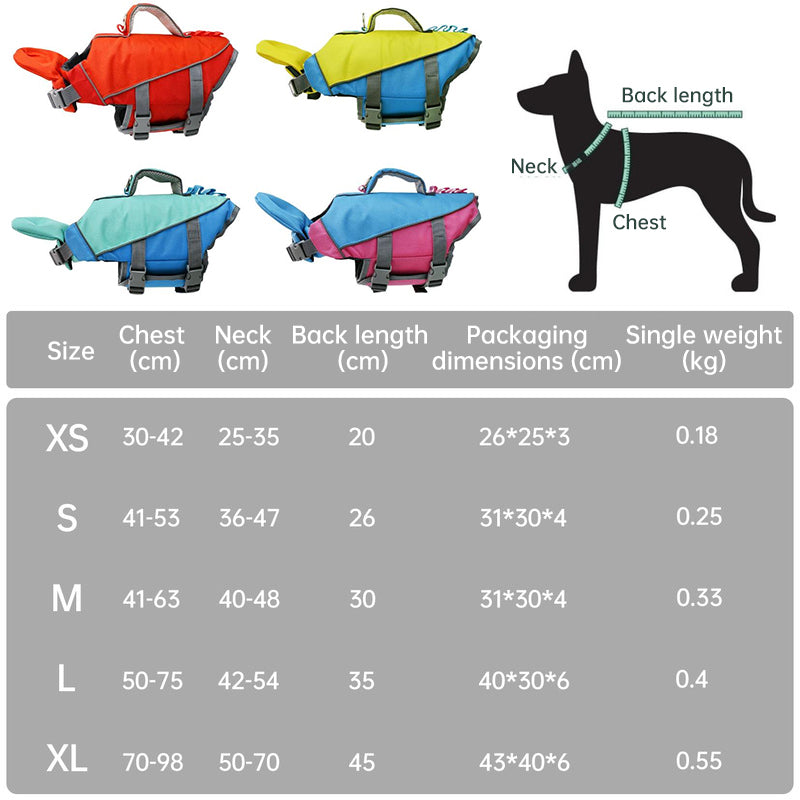 Gilet de sauvetage pour chien - Réfléchissant, réglable et haute flottabilité