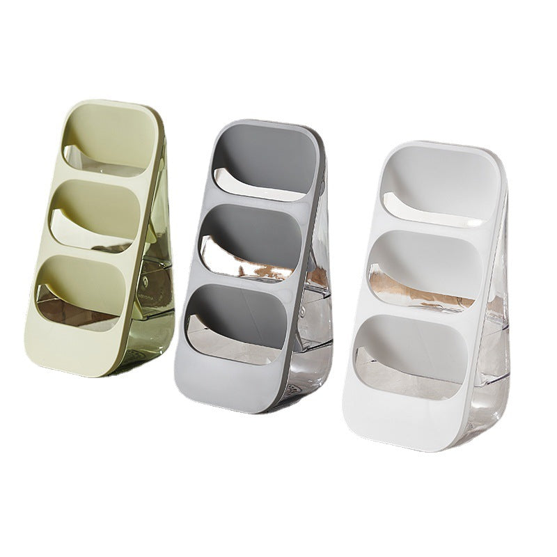 Organisateur vertical multifonction pour couverts et ustensiles – 3 compartiments