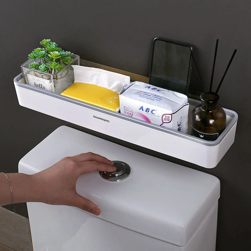 Étagère murale à ventouse sans perçage – Salle de bain