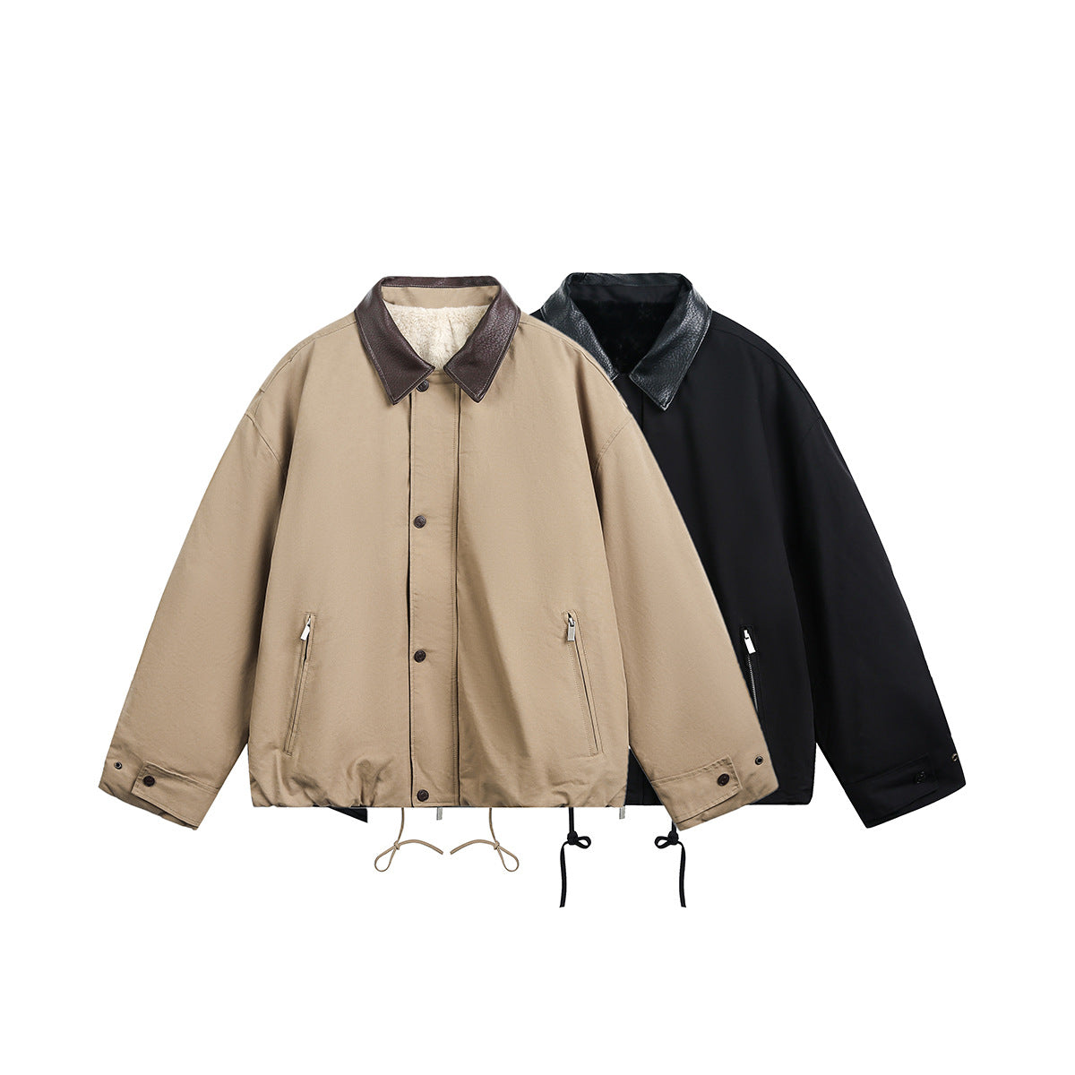 Lapel Loose Versatile Winter Cotton Coat Men Detroit Jacket