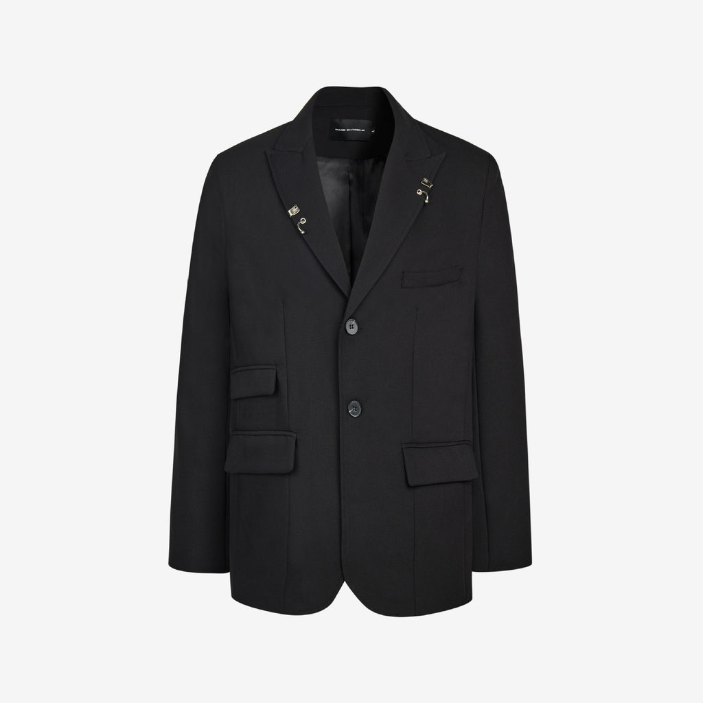 Loose Casual Solid Color Blazer Long Jacket for Men and Women