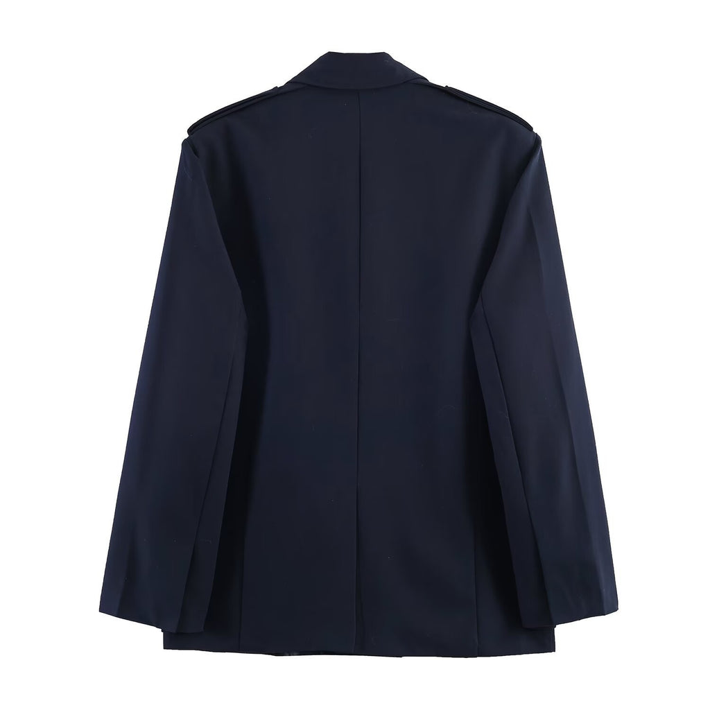 Women's Loose Blazer with Pockets