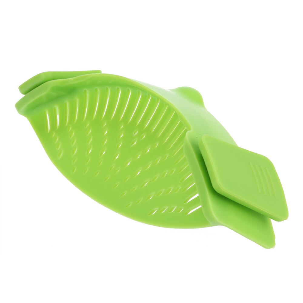 Égouttoir en silicone à pince pour casserole
