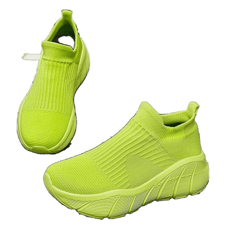Casual Mesh Slip-On Sneakers Lightweight Breathable Low-Top Running Shoes for Men and Women