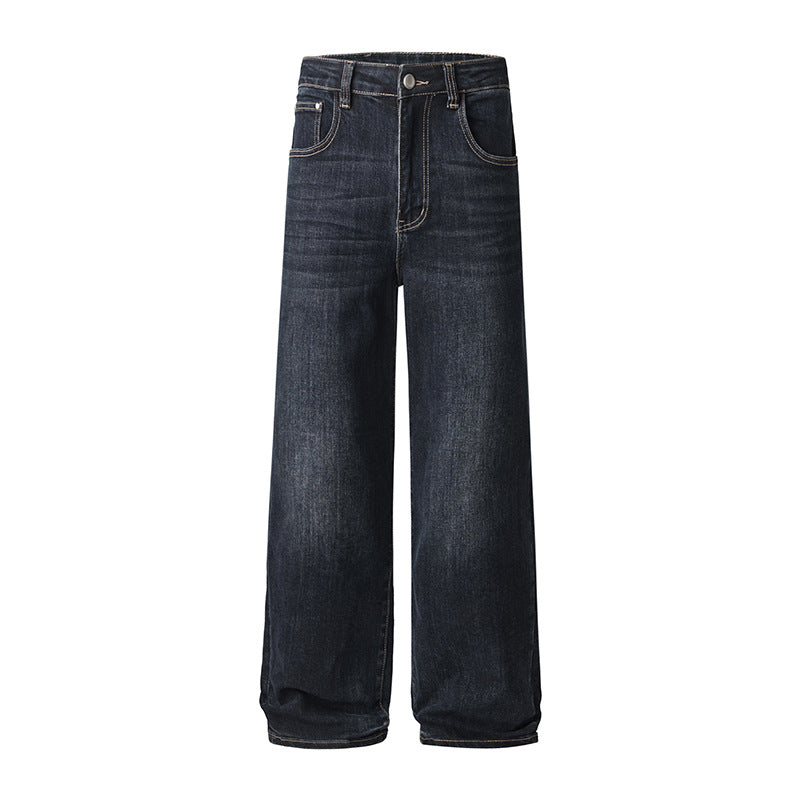 Slim Fit Elastic Denim Pants for Men Jeans